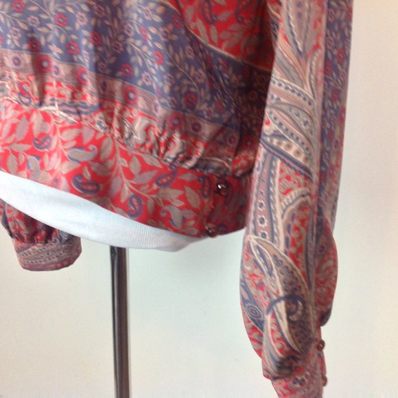 Vintage Wilroy Traveller Top Womens Large Boho Flo - Picture 4 of 6